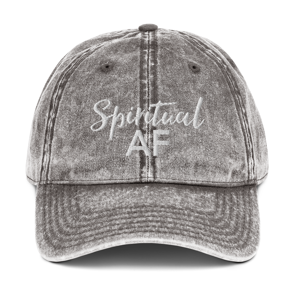 Spiritual AF Charcoal Gray Cap